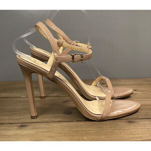 Jessica Simpson Women's Jilni Sandals Size 9.5 Beige Strappy Stiletto Heel